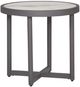 Signature Design by Ashley® North Island Gray Aluminum Outdoor End Table-0