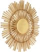 Currey & Company Persephone Contemporary Gold Leaf/Natural Wall Sconce-1
