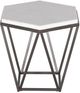 Steve Silver Co. Corvus White End Table with Coffee Base-0