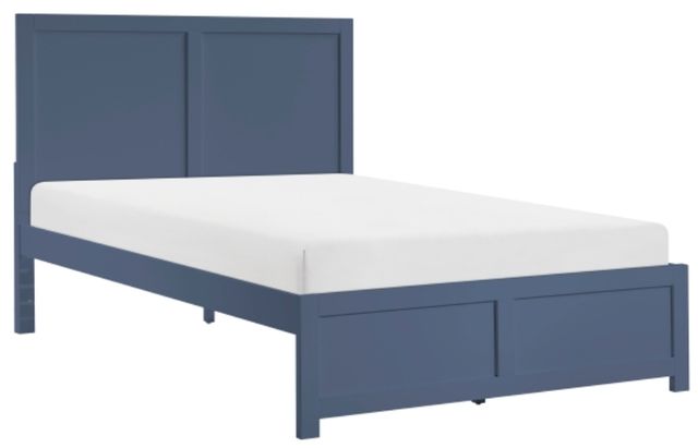 Homelegance® Nora Blue Full Platform Bed-0