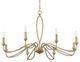 Uttermost® Corella Textured Soft Gold 8 Light Chandelier-5