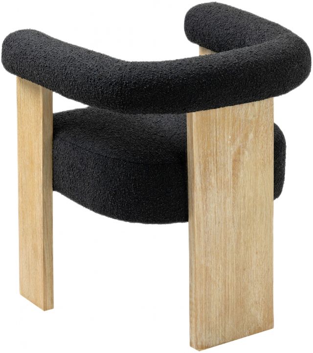 Meridian Furniture Barrel Black/Natural Dining Chair-3