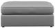 Flexsteel® Vail Light Gray Cocktail Ottoman-1