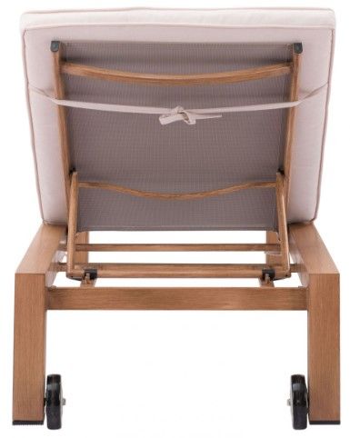 Zuo® Modern Cozumel Beige/Natural Lounge Chair-3