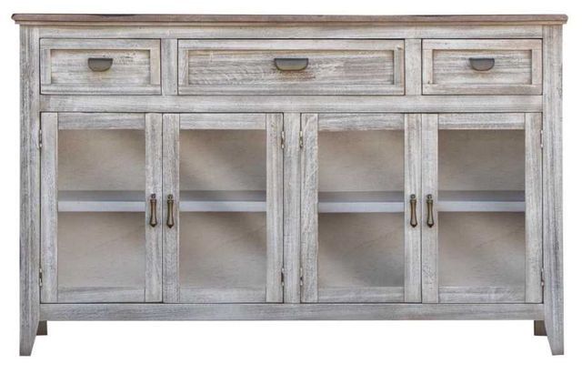 International Furniture Direct Sahara Brown/White Console-2