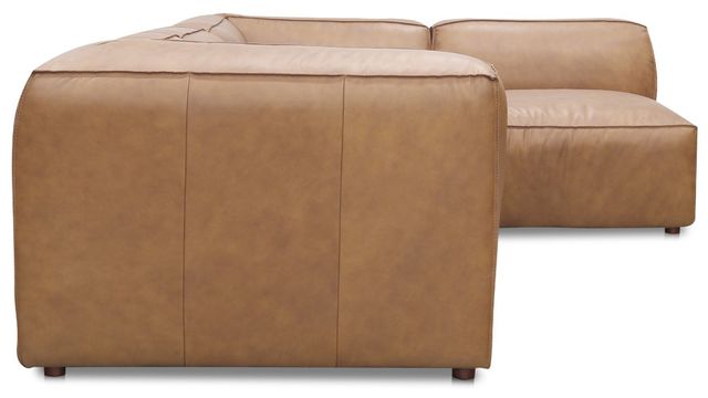 Moe's Home Collection Form Signature 4-Piece Sonoran Tan L-Shaped Modular Leather Sectional-2
