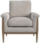 Elements International Comet Light Gray Accent Chair-2