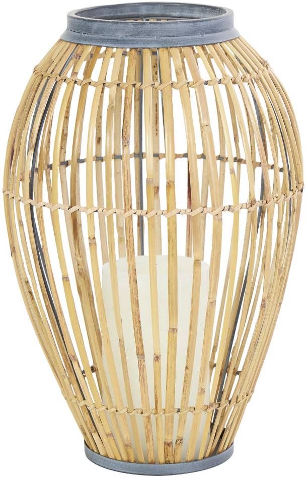 Deco Marche Blue/Brown Open Frame Vase-1