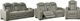 Signature Design by Ashley® Backtrack 3-Piece Gray Power Reclining Living Room Set-0