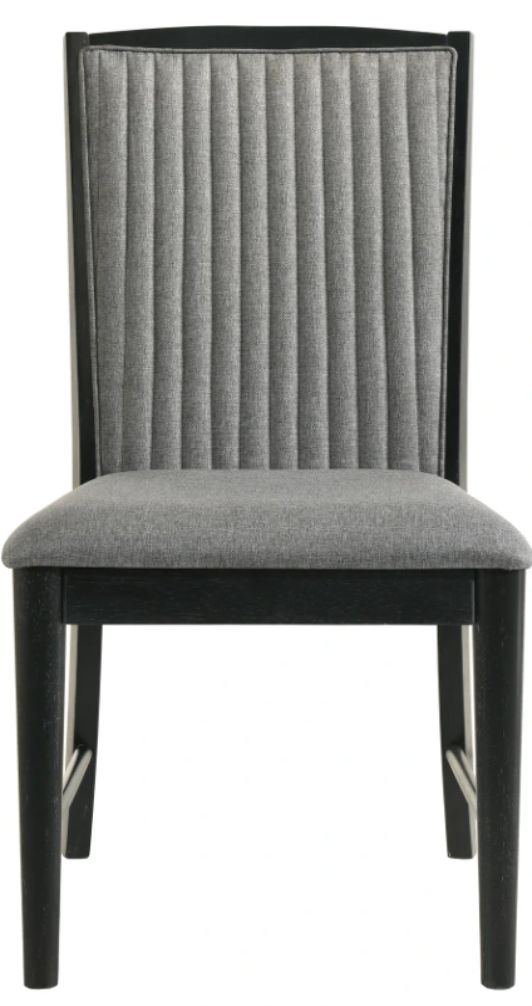 New Classic® Home Furnishings Skyline Gray/Onyx Dining Side Chair-2