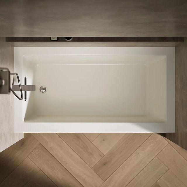 KOHLER® Underscore® Biscuit 60" x 32" Alcove Bath - Left Drain-3