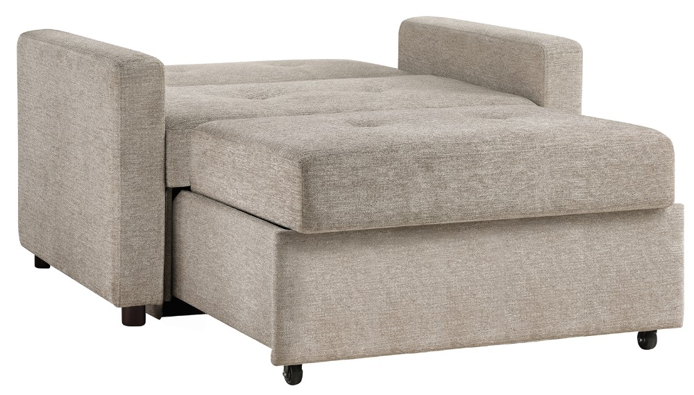 Noah Tan Convertible Sleeper Chair-and-a-Half - Thumbnail 2