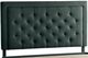 Malouf® Hennessey Charcoal King Upholstered Headboard-0