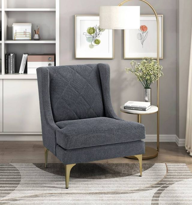 Homelegance® Savoy Dark Gray Accent Chair-1