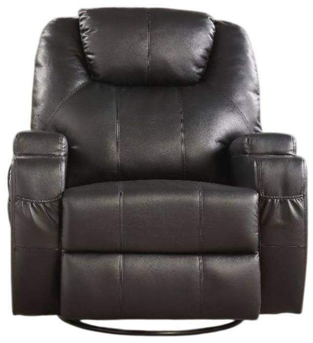 ACME Furniture Waterlily Black Manual Rocker Recliner with Swivel-3