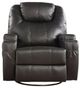 ACME Furniture Waterlily Black Manual Rocker Recliner with Swivel-3