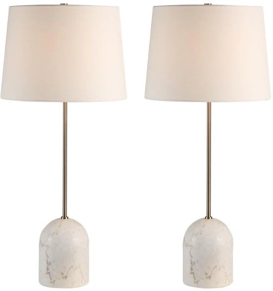 Renwil® Everren Dili 2-Piece Natural White Table Lamp-3