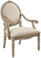 Olliix by Madison Park Beige Brentwood Exposed Wood Arm Chair-1