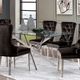 Furniture of America® Silveria Glass Top Dining Table with Chrome Base-4