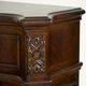 Michael Amini® Windsor Court Vintage Fruitwood Fireplace with Electric Insert-2