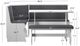 Linon Sasha 5-Piece Charcoal/White Dining Nook Set-2