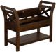 Sunny Designs™ Tobacco Leaf Accent Bench with Storage-1