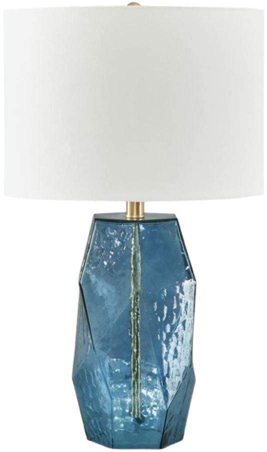 Signature Design by Ashley® Tallow Blue Table Lamp-0