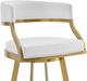 Armen Living Saturn Gold/White Swivel Counter Stool-5