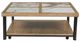 Signature Design by Ashley® Montia Brown Cocktail Table with Black Base-2