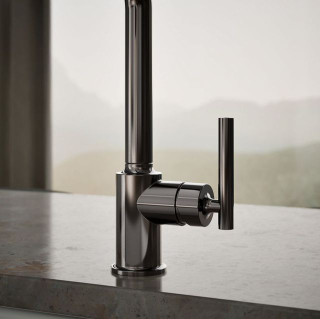 KOHLER® Purist® Vibrant Titanium Kitchen Sink Faucet with 3-Function Sprayhead-4