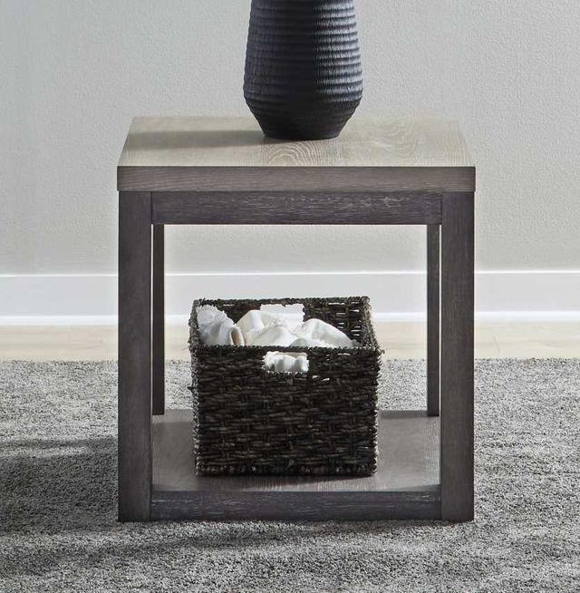 Liberty Furniture Piedmont Ash End Table with Charcoal Base-1