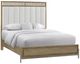 Bernards Elure Latte/White Upholstered and Strap Queen Panel Bed-0
