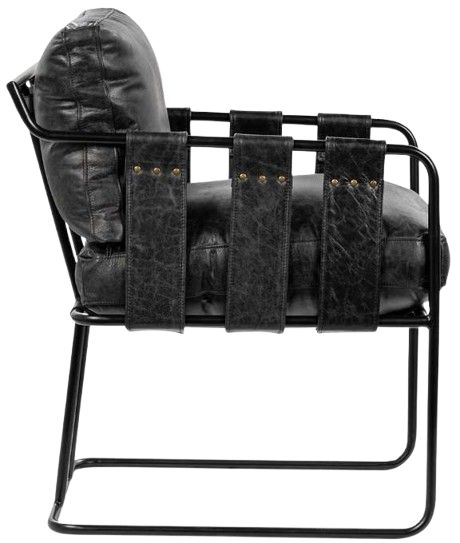 Classic Home Strapling Black/Rustic Shadow Dining Chair-3
