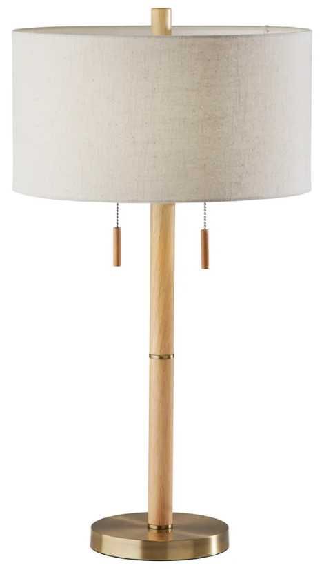 Adesso® Madeline Antique Brass Table Lamp-0