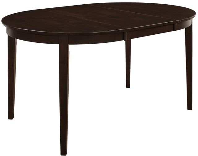 Coaster® Gabriel 7-Piece Beige/Cappuccino Oval Dining Table Set-1