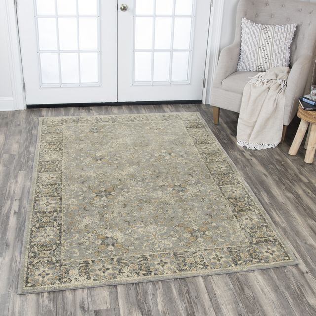 Rizzy Home Gossamer Gray 5' x 8' Rug-3