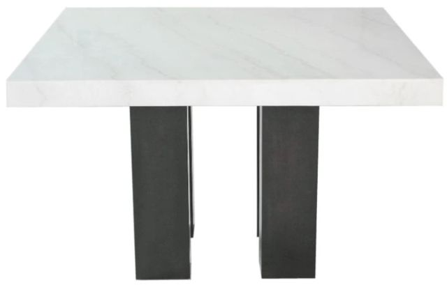 Steve Silver Co. Camila White Square Counter Table with Ebony Base-2