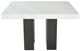 Steve Silver Co. Camila White Square Counter Table with Ebony Base-2