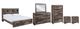 Benchcraft® Derekson 6-Piece Multi Gray Queen Panel Bed Set-0