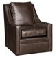 King Hickory Customizable Brandon Leather Swivel Chair-0
