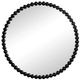 A & B Home Harley Black Circular Mirror -1