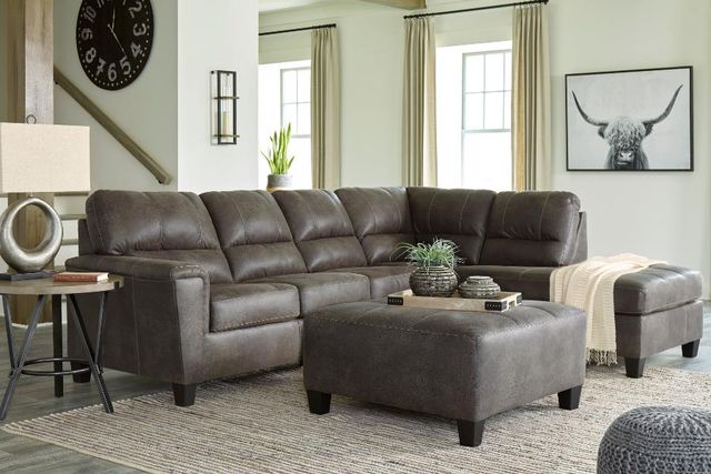 Signature Design by Ashley® Navi 2-Piece Smoke Living Room Seating Set-3