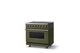 Viking® 5 Series 36" Martini Pro Style Induction Range with Brushed Brass Trim-2