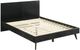 Armen Living Petra 4-Piece Black Queen Platform Bedroom Set-2