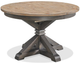 Riverside Furniture Harper Snowy Desert Round Dining Table with Matte Black Base-0