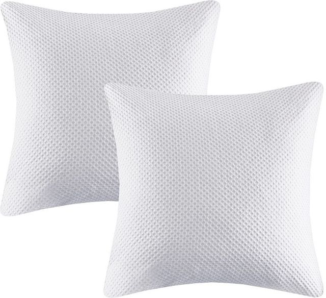 Olliix by Madison Park Signature Coastal Farmhouse Blue Queen Comforter Set-1