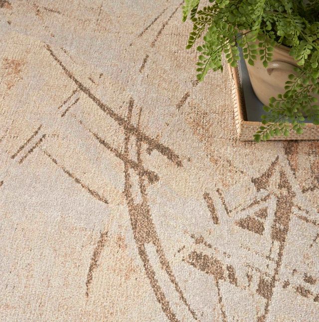 Nourison Home™ Astra Machine Washable Beige 5'x7' Style 51 Area Rug-1