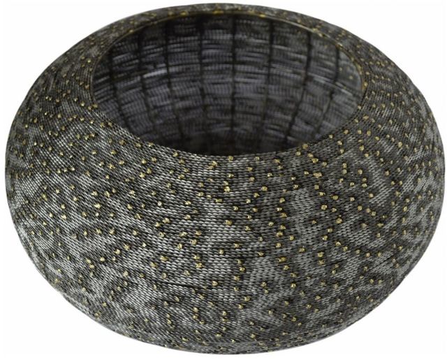 Moe's Home Collection Scorpio Gun Metal Bowl-1