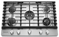 KitchenAid® 30'' Stainless Steel Gas Cooktop