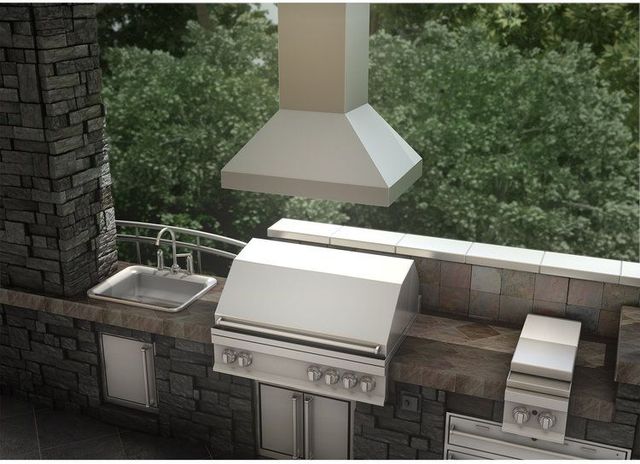 ZLINE 36" Stainless Steel Professional Outdoor Island Range Hood-1